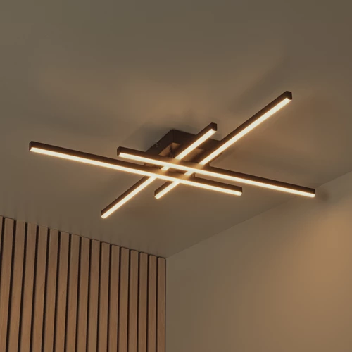 Lucide NOVAK - Lámpara de techo - LED Regul. - CCT - 1x42W 2700K/4000K - Negro - ambiente 1
